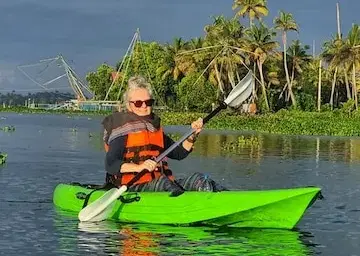 Kayaking at Kumbalangi with Oberon Tours&Travels
