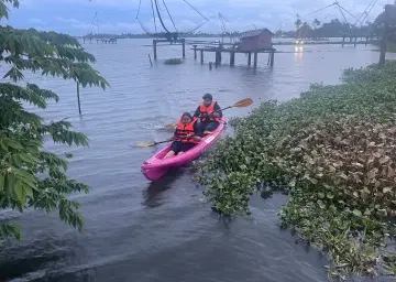 Kayaking in Kumbalangi