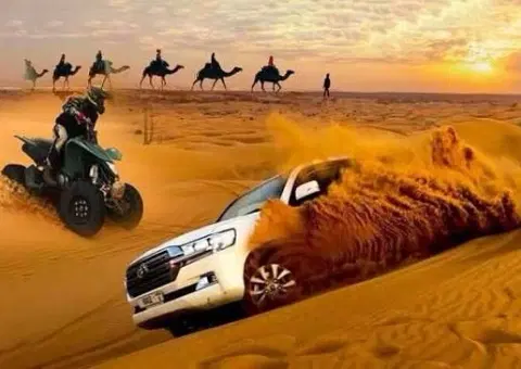 Morning Red Dune Desert Safari Dubai with Quad Bike Adventur Morning Red Dune Desert Safari Dubai with Quad Bike Adventur - Premium vacation packages from Oberon Tours