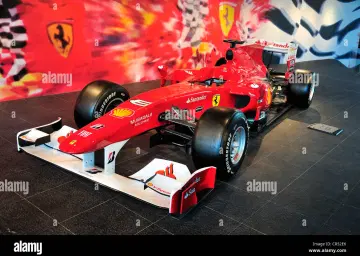 F1 car at Ferrari world Abu Dhabi with Oberon Tours