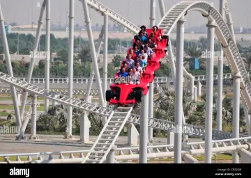 Fastest Roller coaster Abu Dhabi Ferrari world