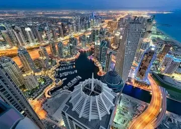 Night view of Dubai Oberon Tours