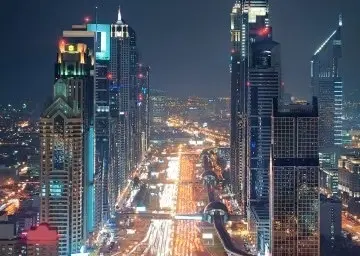 Sheikh zayed Road Dubai with Oberon Tours