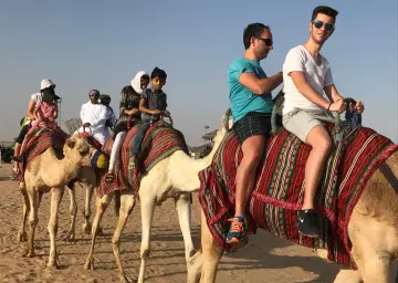 Dubai Desert Safari Camel Ride with Oberon Tours