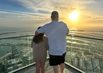 Best Palm Jumeirah View at Sunset time 