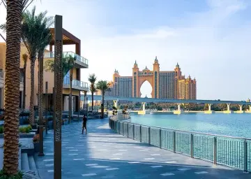 Atlantis Hotel view from Palm Jumeirah