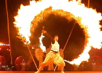 Dubai Desert Fire Show