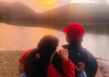 Sun Set view in Echo point Munnar